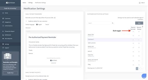 Customer Notification 的图像结果