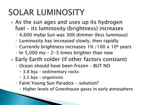 Image result for sun luminosity