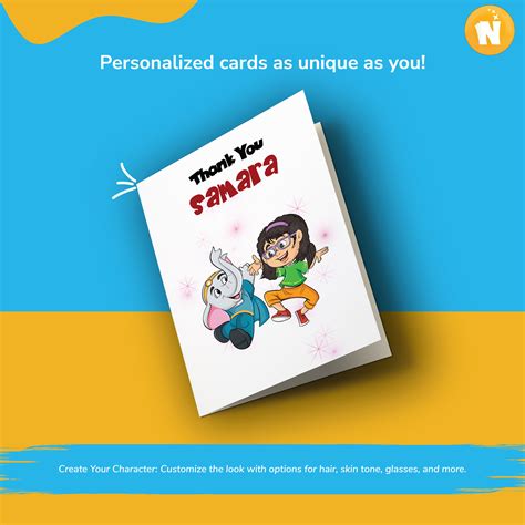 Personalized “Thank You” Card for Kids - Heartfelt Gratitude in a Fun ...