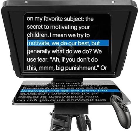 Cronus Punta15" teleprompter with 15" HD monitor beam-splitting glass ...
