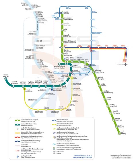 Bangkok Info Guide : BTS & MRT Map