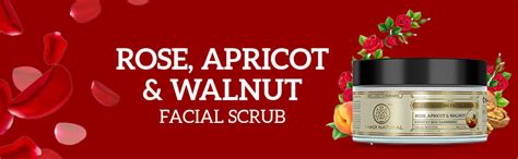 Khadi Natural Rose, Apricot & Walnut Exfoliating Facial Scrub | Buy ...