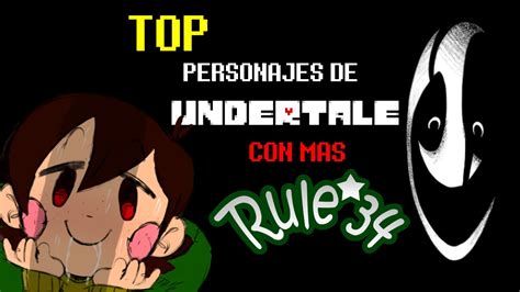 TOP PERSONAJES DE UNDERTALE CON MÁS RULE 34 || #TheRodoXD - YouTube