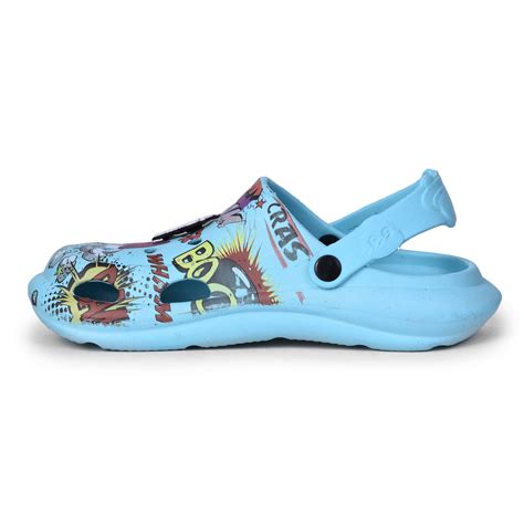Buy Lucy & Luke Sky Blue Casual Sling Back Clogs For Kids ALEX-10E By ...