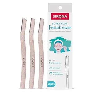 Buy Sirona Blink and Glow Reusable Face Razor for Women (Pack of 3 ...