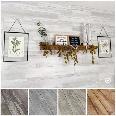 Buy Urban Decor Vinyl Wall Panels with Vintage Farmhouse Wood Pattern ...