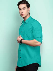 LUNGER Men Solid Casual Light Green Shirt - Buy LUNGER Men Solid Casual ...