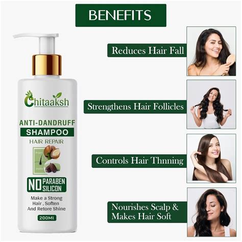 Chitaaksh Anti Dandruff Shampoo | Reduces Up to 100% Dandruff India | Ubuy