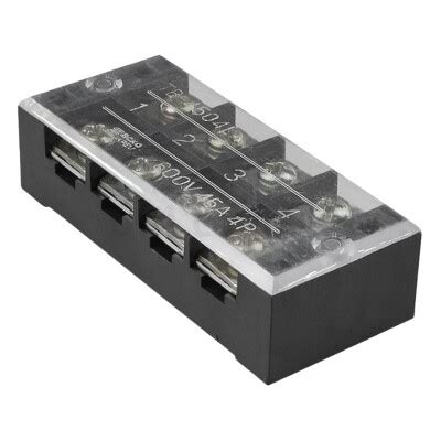 TB-4504 4P Double Row Terminal Block - 600V 45A