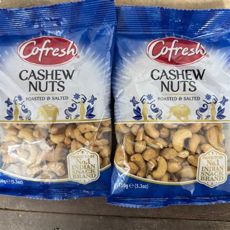 2x Cofresh Roasted & Salted Cashew Nuts Bags (2x150g) & Low Price Foods Ltd