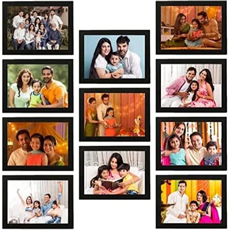 Art Street Wall Photo Frame Black 5x7 Inches Set of 10 Individual ...