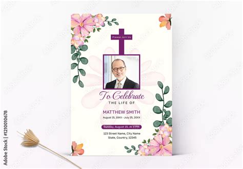 Image result for How to Make a Funeral Program