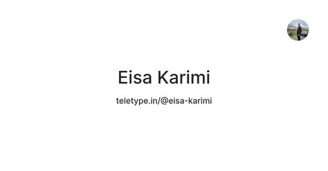 Eisa Karimi — Teletype