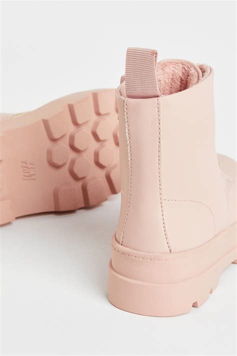 Warm-lined boots - Light pink - Kids | H&M IN