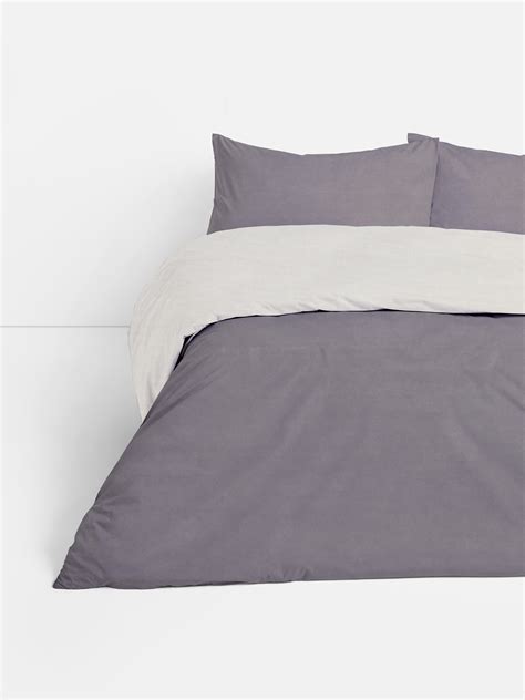 Grey Reversible Super King Duvet Cover Set | Primark