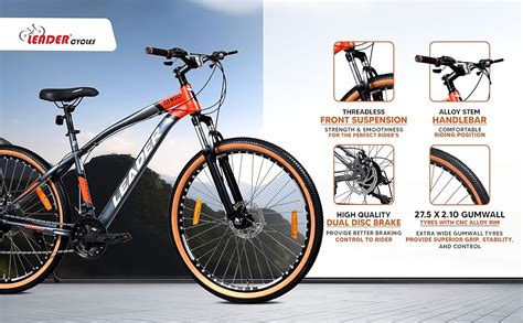 Buy Leader Tango 27.5T Premium MTB Bike/Cycle for Men | Precision 7 ...