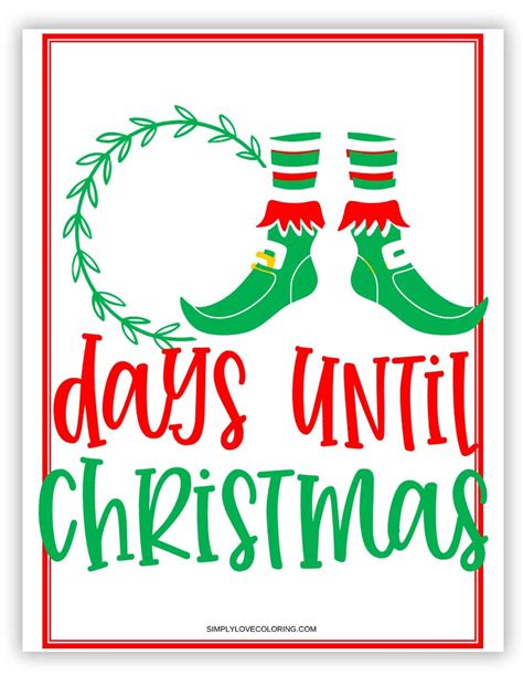 12 Christmas Countdown Calendars (Free PDF Printables) - Simply Love ...