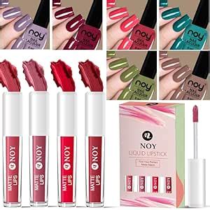 Buy Noy Nail Paint For Nails Nail & Lip Duo Stunning Shades Of Nail ...