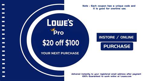 Get Lowe's Coupon Printable Now – Save Big! - Printables for Everyone