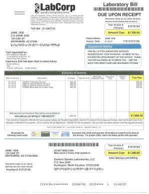 LabCorp Specialty Testing Billing Service, Inc - Fill and Sign ...