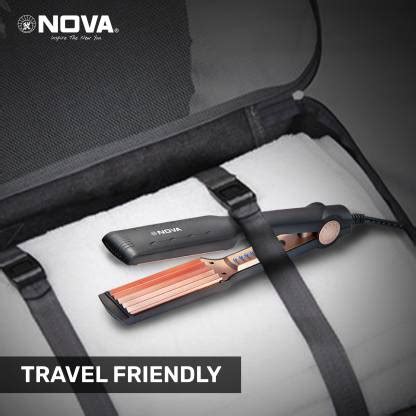 NOVA Hair Crimper NHS 905 Hair Straightener (Black) – Nova India