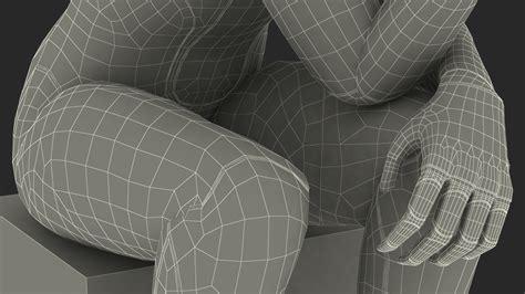 Robotic Humanoid Thinker Pose 3D model | 3D Molier International