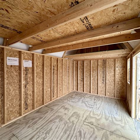 16'' OC 2X6 FLOOR JOISTS 6'7 SIDEWALL HEIGHT 6' DOUBLE SHED DOORS 2-2X3 ...