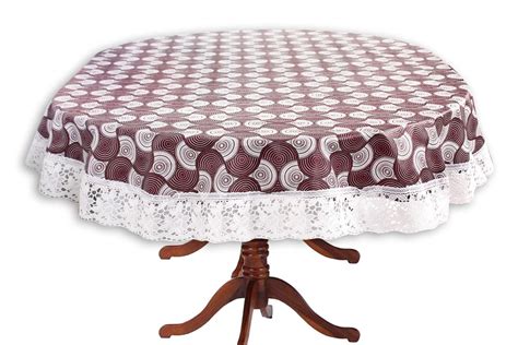 Buy Stylista Plastic Counter-Change Pattern Oval Shaped 4 Seater Dining ...