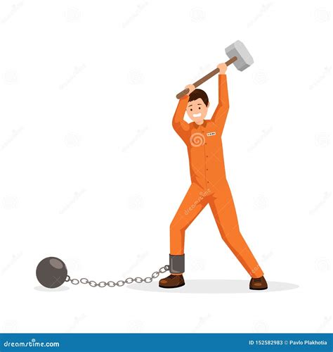 Breaking The Shackles, Freedom Concept - Vector Illustration ...
