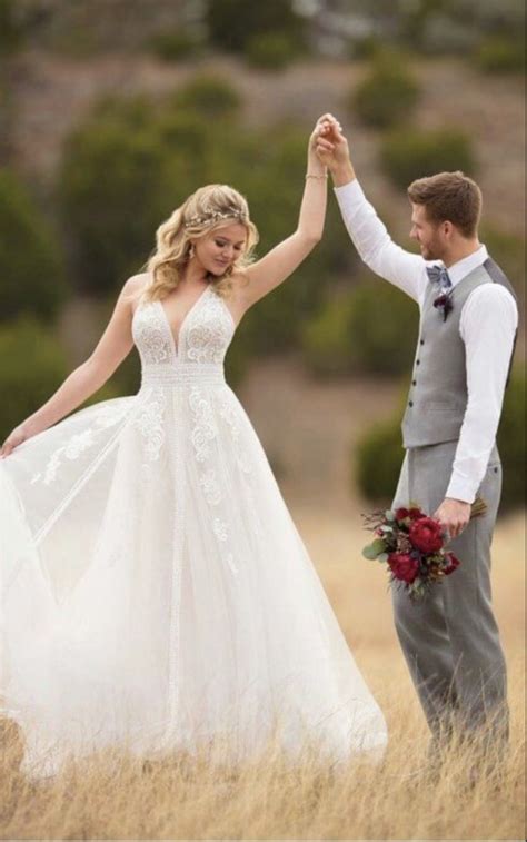 Essense of Australia D2607 - Boho Wedding Dress - Sell My Wedding Dress Online | Sell My Wedding ...