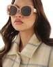 Buy Beige Sunglasses for Women by Haute Sauce Online | Ajio.com