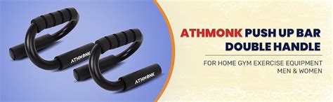 Buy Athmonk Push Up Bar Double Handle Steel For Home Gym Exercise ...