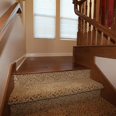 Carpet Stairs To Wood Floor Transition | Carpet stairs, Textured carpet ...