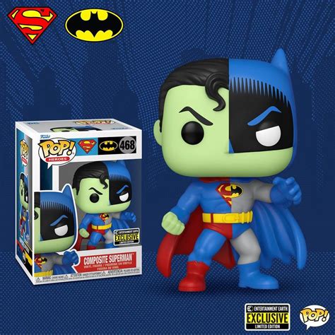Funko Unveils New Composite Superman and Batman Pop Figure