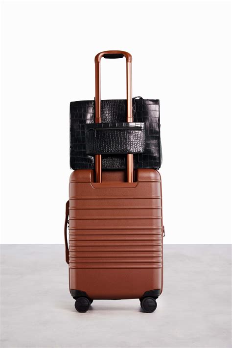 Béis 'The Carry On Roller' in Maple - Brown Carry On Luggage & Suitcase