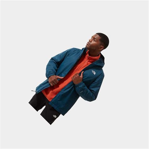 The North Face Insulated Jackets Clearance India - Blue Black White Men ...
