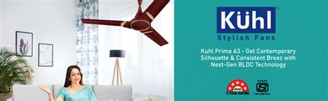 Buy KUHL Stylish Fan Prima A3 | BLDC Technology | 28W Only |5 Star ...