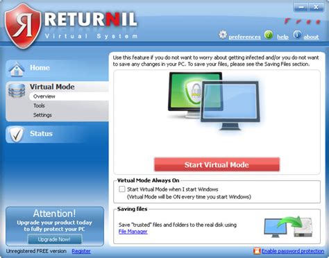Returnil Virtual System - Tải về
