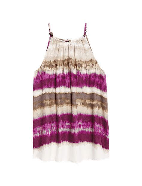 Buy Linen Rich Halter Neck Top at Marks & Spencer
