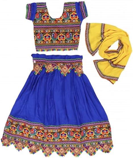 Buy Maddison SHREE PRABHU FASHION Girl's Cotton Embroidered Work ...