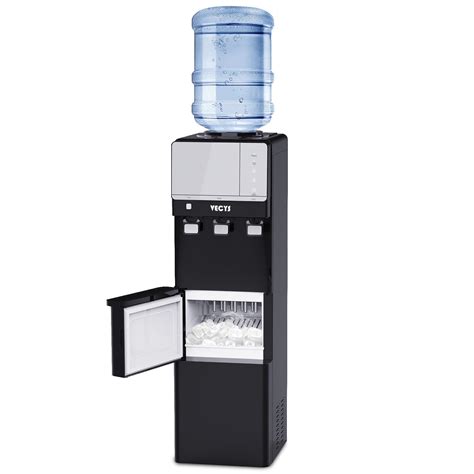 VECYS 3-in-1 Water Dispenser with Ice Maker, 27LBS Daily Ice, Hot/Cold ...