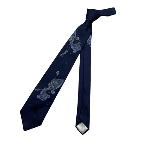 DOMINIQUE FRANCE botanical woven silk tie | NOIR ONLINE