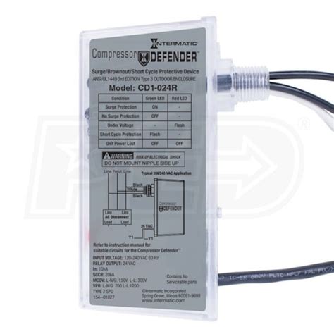 Intermatic CD1-024R Compressor Defender - Condenser Surge Protector ...