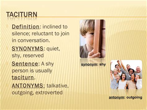 Example taciturn salona | PPT