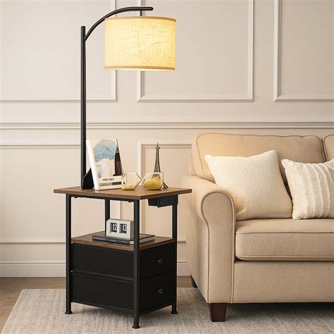 17 Stories 57.87" Tray Table Floor Lamp With USB & Outlet & Reviews ...