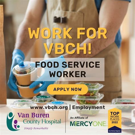 Food Service Worker - Employment - Van Buren County Hospital