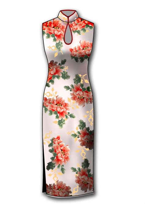 旗袍设计手稿图-旗袍款式效果图-CFW服装设计