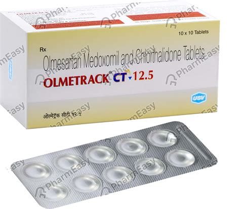 Olmetrack Ct 12.5mg Strip Of 10 Tablets: Uses, Side Effects, Price ...