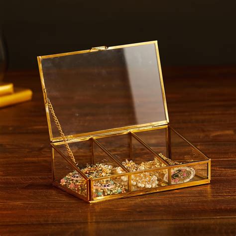 Buy Corsica Bela Glass Jewellery Box from Corsica by Home Centre at ...