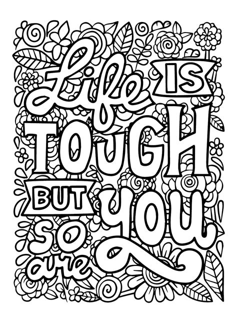 10 Inspirational Quotes Coloring Pages